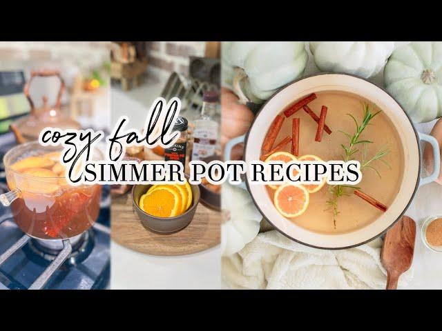 COZY FALL SIMMER POT RECIPES // MAKE YOUR HOME SMELL COZY FOR FALL // CHARLOTTE GROVE FARMHOUSE