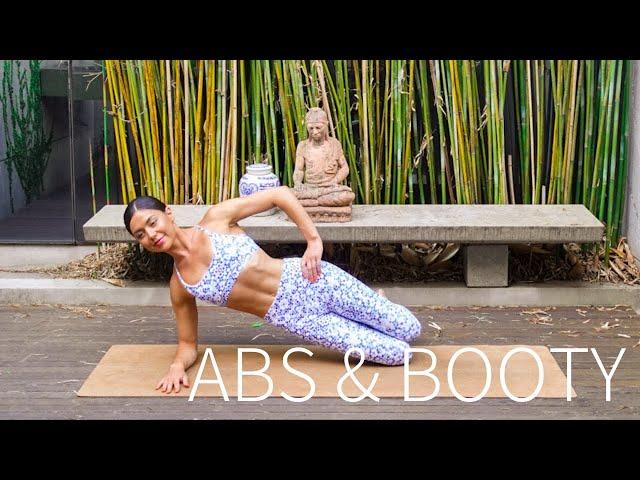 20 MIN ABS & BOOTY WORKOUT || At-Home Pilates (No Equipment)