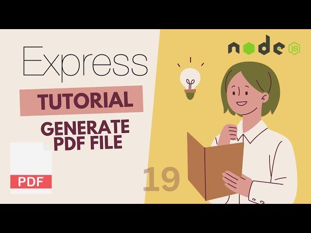 EXPRESS JS TUORIAL | GENERATE PDF FILE DEGNAN DATA DINAMIS