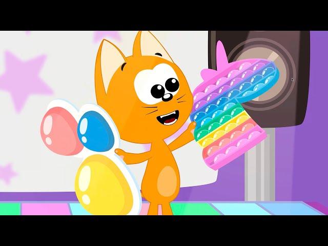 Canciones infantiles y dibujos animados | Kote TV | Pop it | Burbujitas yo reviento