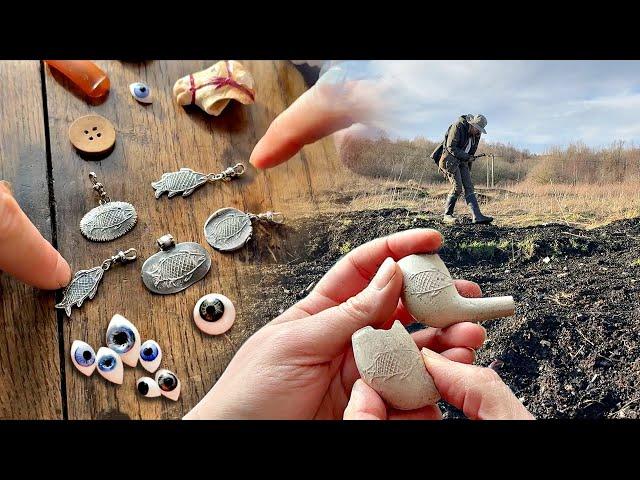 Larking a Storm Swept Dump + Making Clay Pipes into Silver Fish Pendants!