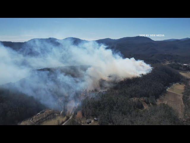 Old Fort, NC wildfire spreads to 150 acres, still 0% contained