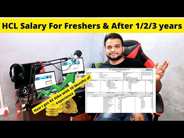 HCL Salary After 3 years of Experience | How I got 400%  Hike within 10 months of Experience