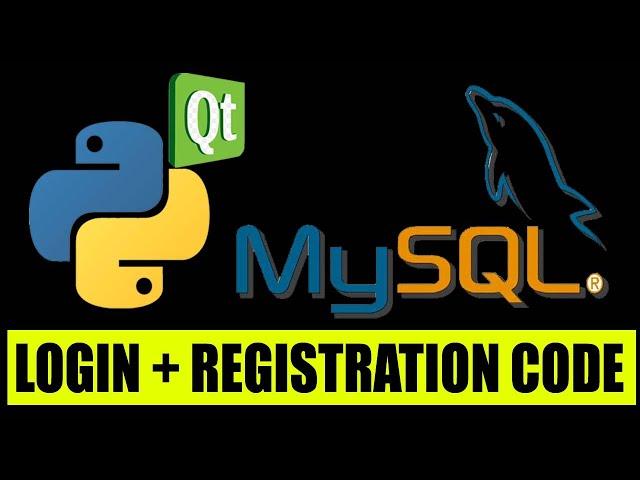 Python Pyqt5 Login code and user registration complete code with mysql database using qt designer