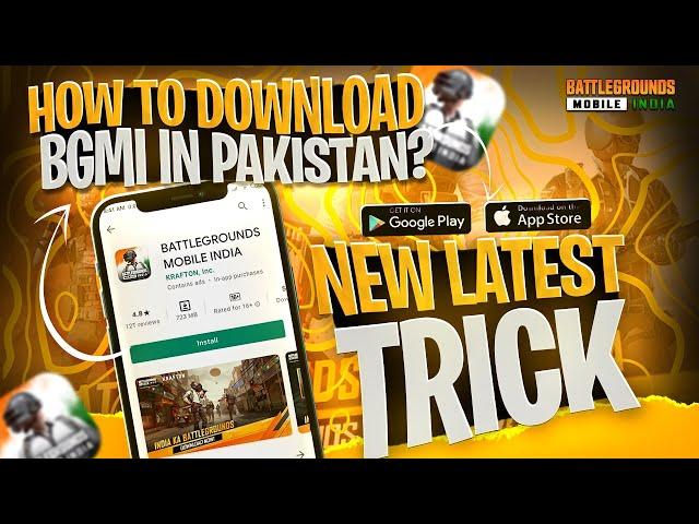 HOW TO DOWNLOAD BGMI IN PAKISTAN | EASY & NEW TRICK | 100% Work |