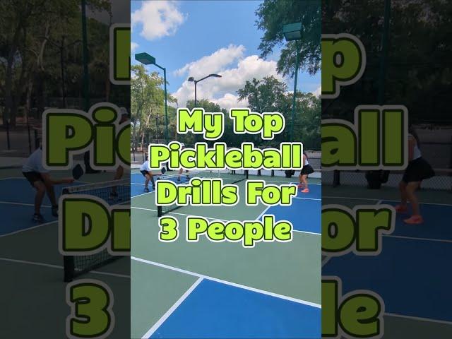 Pickleball Drills for 3 people