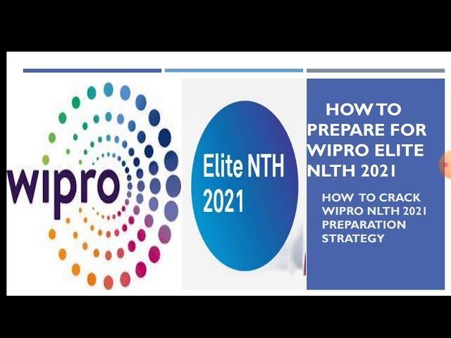 How to  Crack Wipro NLTH 2022 Exam | PREPARATION Tips