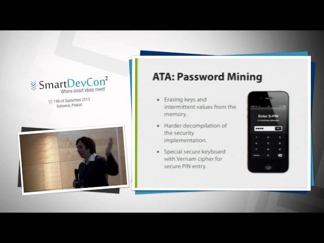 Petr Dvořák "Mobile banking security" SmartDevCon 2013