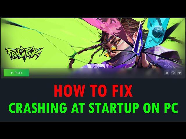 How To Fix FragPunk Crashing/Crashes at Startup Error on PC | #fragpunk