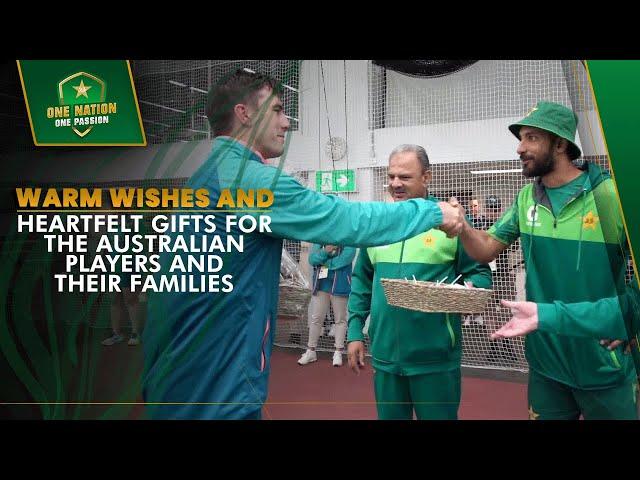 Warm wishes and heartfelt gifts for the Australian players and their families  | PCB | MA2A