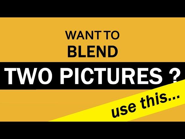How to Blend Two Pictures in GIMP