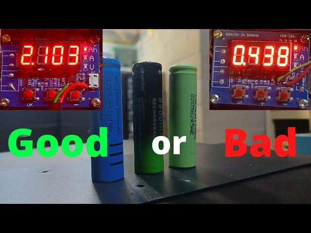 How to test 18650 batteries