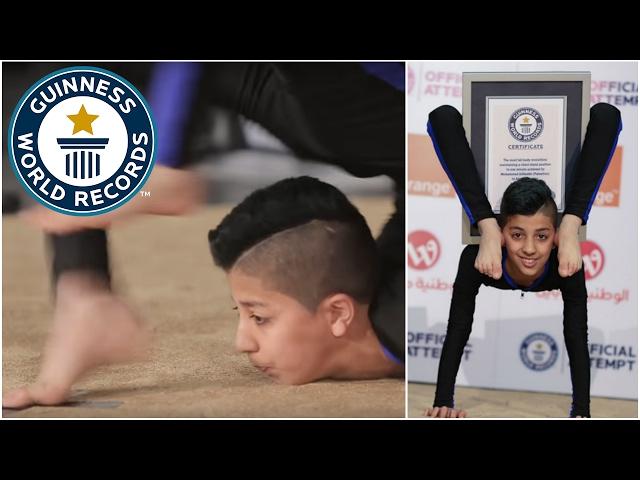 Teenage “Spider-Boy" from Palestine breaks contortion record - Guinness World Records