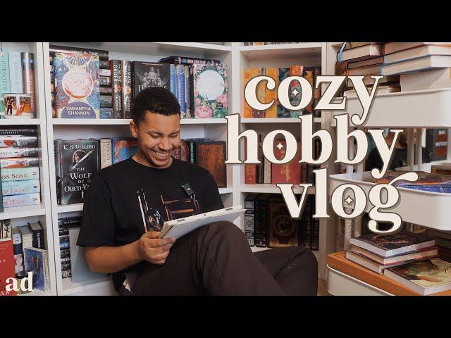 cozy hobby vlog ️ || reading, gaming & exciting quests!