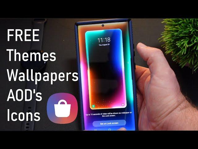 Samsung Galaxy How to find Free Themes, Free Wallpapers, Free Icons, Free AODs in Galaxy Store