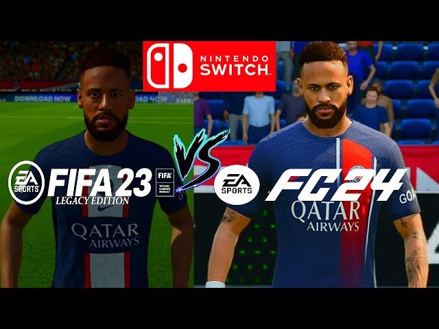 EAFC 24 VS FIFA 23 LEGACY EDITION COMPARISON NINTENDO SWITCH!