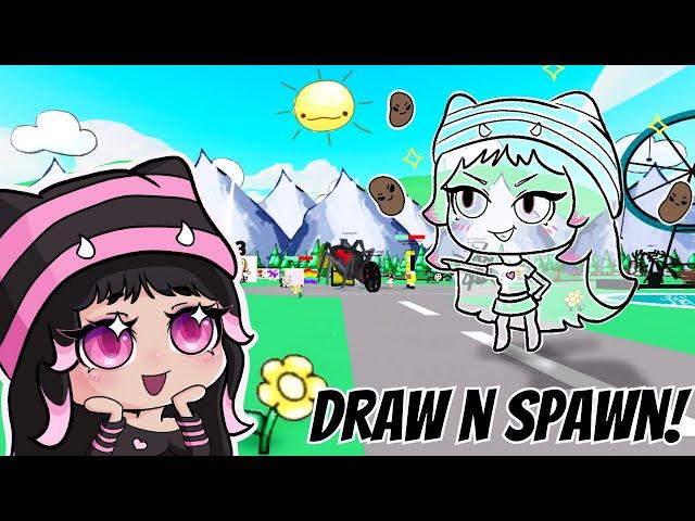 Roblox Draw aNd Spawn! Spawning My Own Doodle Boss NPC