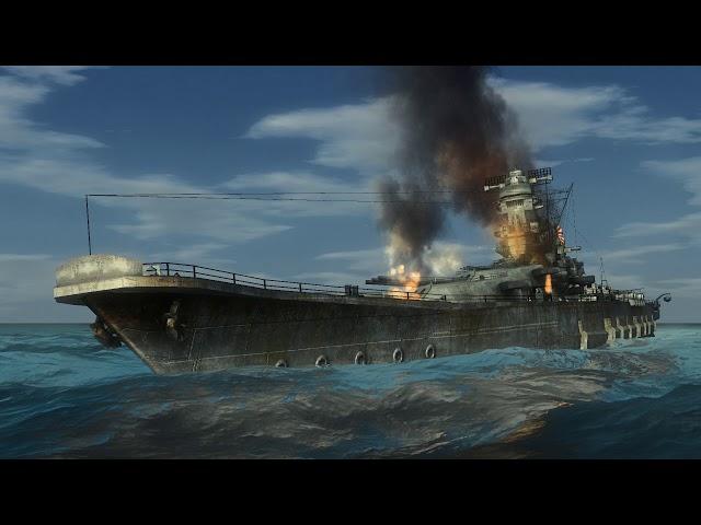 Battleship IJN Yamato sunk by a US Submarine Silent hunter 4