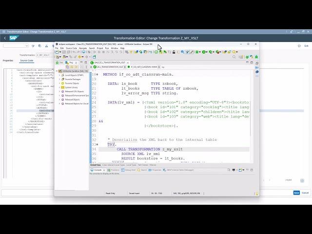 SAP ABAP: XML Transformation using CALL TRANSFORMATION with XSLT Transformation