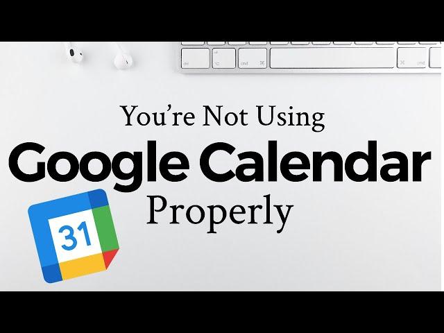 How To Best Use Google Calendar (iPhone)