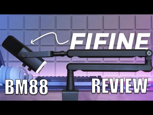 This New Low Profile Microphone Arm Is A Game Changer! | FIFINE BM88 Mic Stand Review