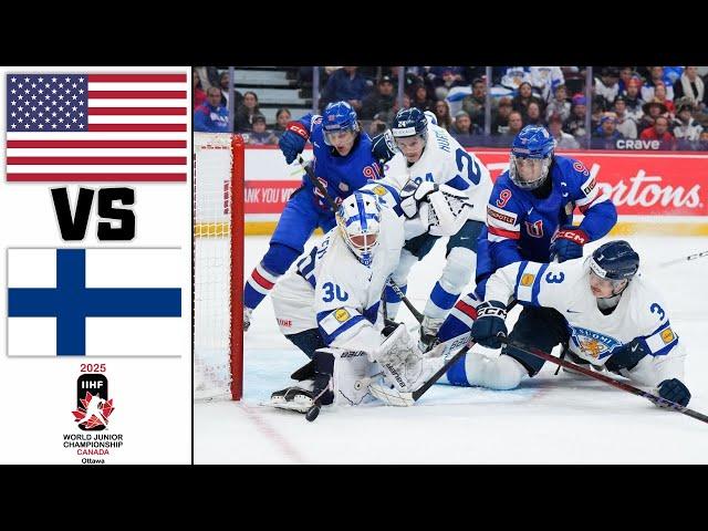 USA VS FINLAND GOLD MEDAL GAME HIGHLIGHTS IIHF WORLD JUNIOR CHAMPIONSHIP 2025