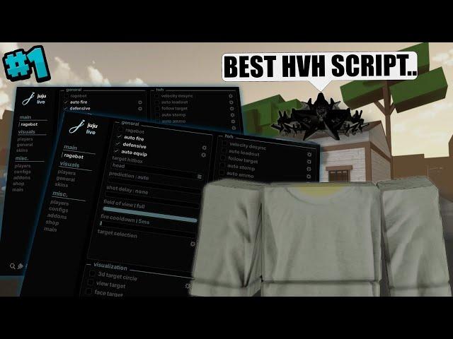 Best DaHood Script 2025 - Juju The Best HvH Script of 2025 - ROBLOX PC