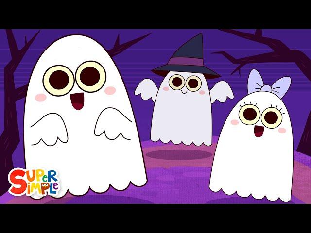 Five Little Ghosts | Halloween Song for Kids | Super Simple Songs