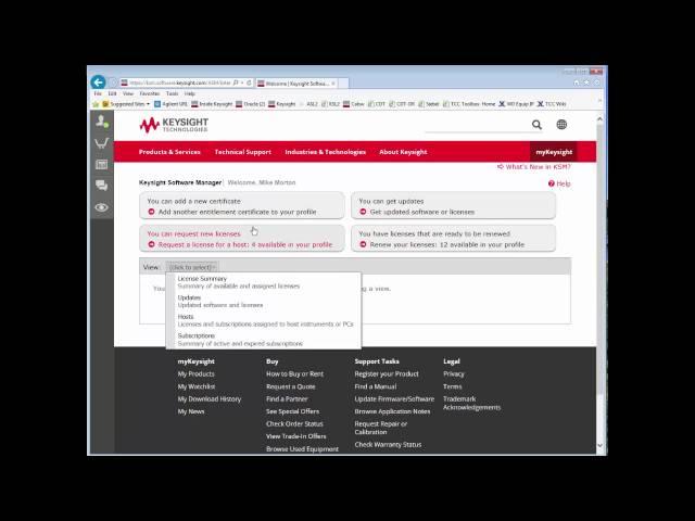 License File Redemption via Keysight Software Manager (KSM)