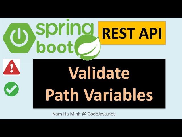 Spring Boot REST API - How to Validate Path Variables