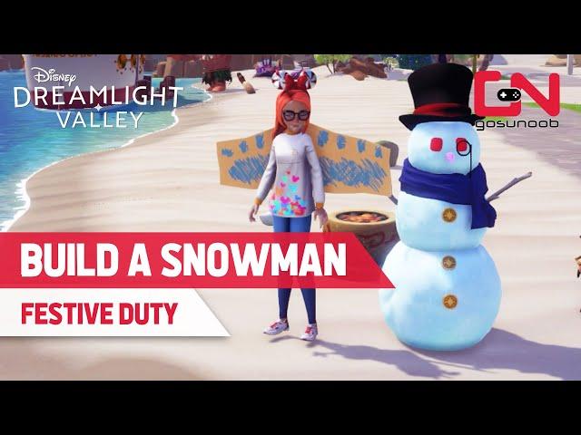 How to Complete Build a Snowman Duty in Disney Dreamlight Valley