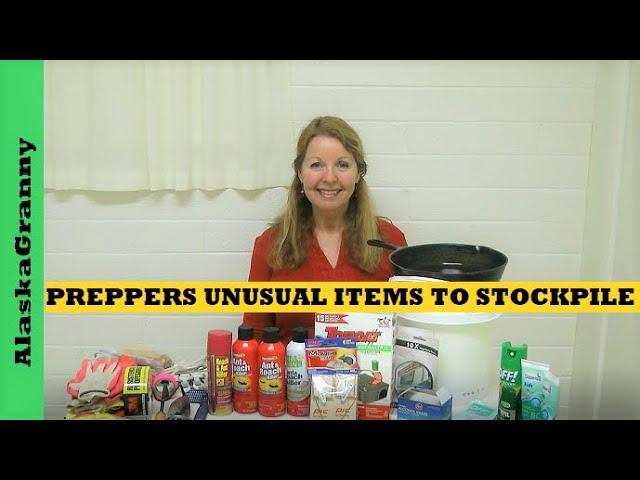 Preppers Unusual Items to Stockpile or Hoard- Prepping For Emergencies