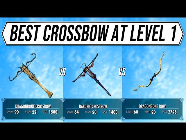 Skyrim Best Weapons - How to get Daedric crossbow at Level 1!