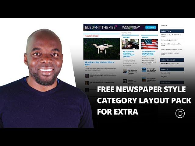 Free Newspaper Style Category Layout Pack for Extra