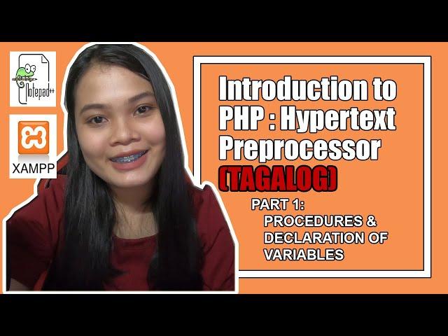 Introduction to PHP TAGALOG (Procedures & Variable Declaration)