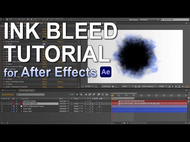 Ink Bleeds Tutorial (Ink Bleeding on Paper Effect) - After Effects