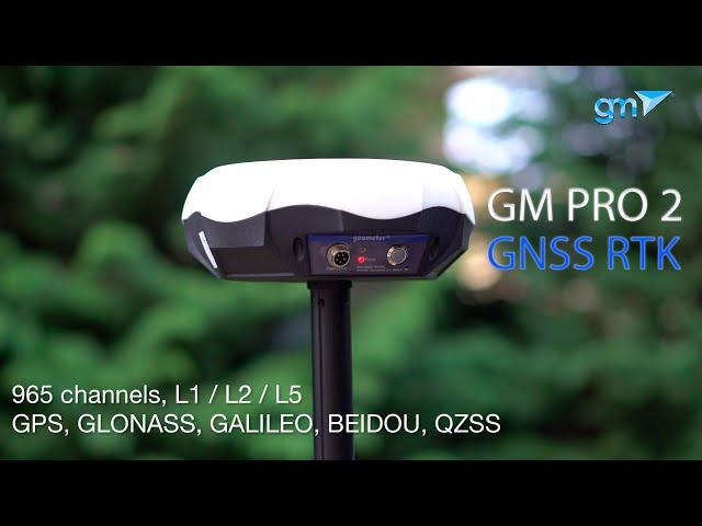 Multi-frequency GNSS RTK receiver GM PRO 2nd generation (L1, L2, L5)