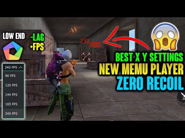 Memu player 9.0.0 NO RECOIL Headshot Settings For Free Fire | Memu Player Free Fire 240 fps Settings