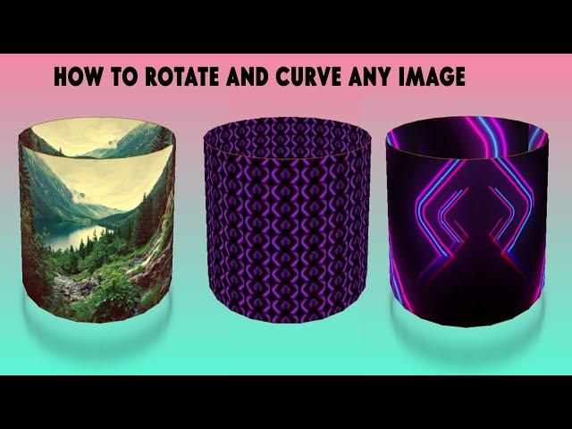 How To Curve And Rotate An Image To Look Like A Cylinder Using HTML CSS