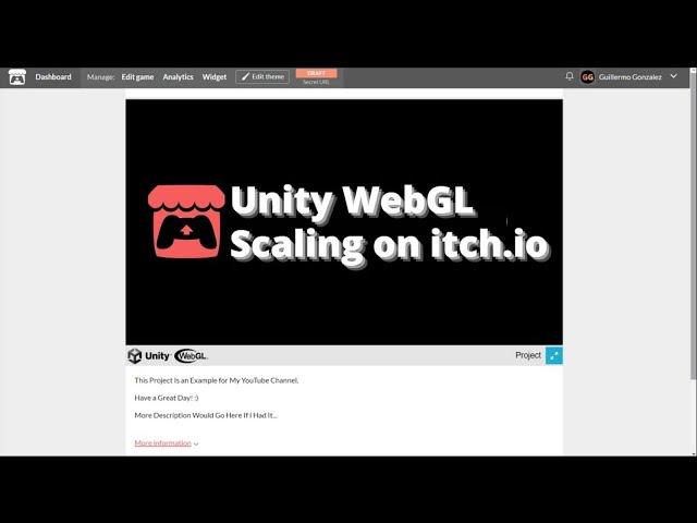 How to Fix the Unity WebGL Scaling Issue on Itch.io