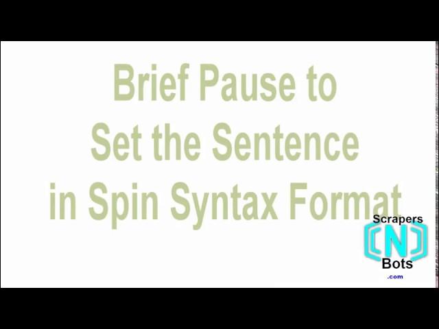 Free Nested Spin Syntax spintax Checker Spinner Online