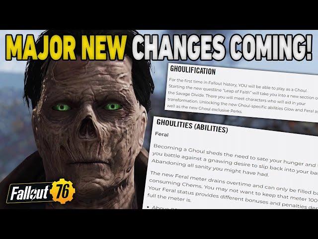 HUGE CHANGES Coming to Fallout 76!