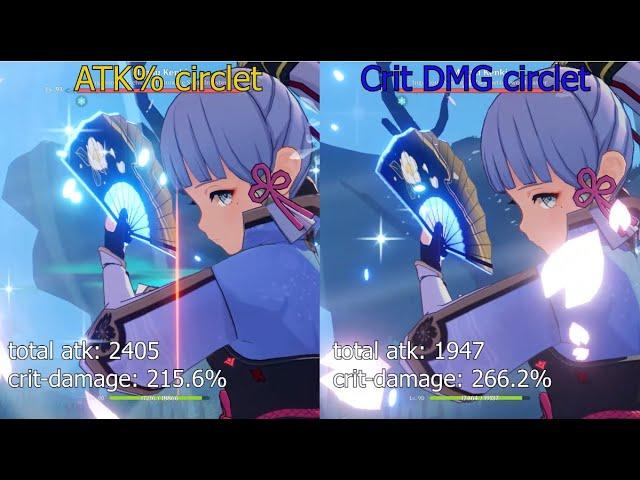 ATK% or Crit damage circlet for ayaka? - genshin impact