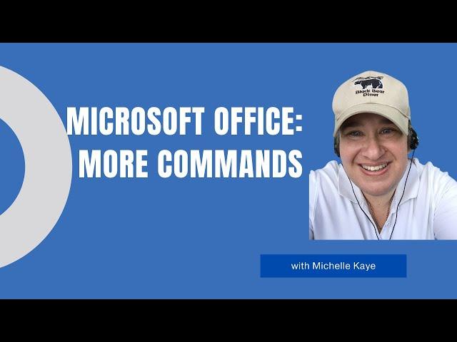 MS Office - More Commands on the Ribbon