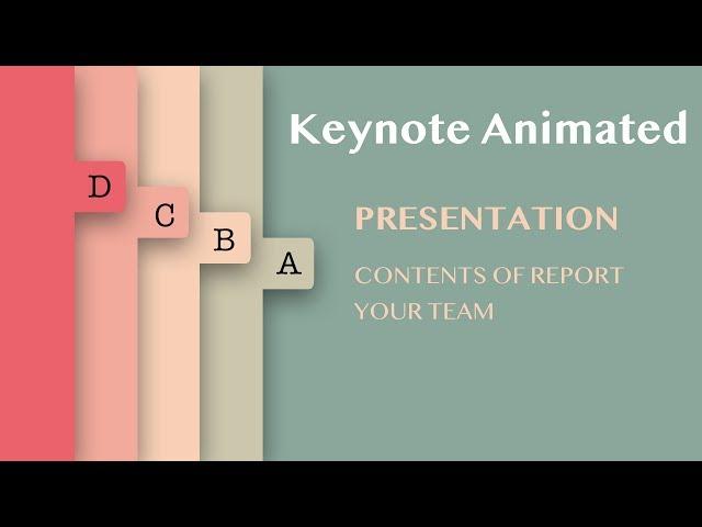 #004 Animated Keynote Slide Design Tutorial 2019 Principle Same as PowerPoint