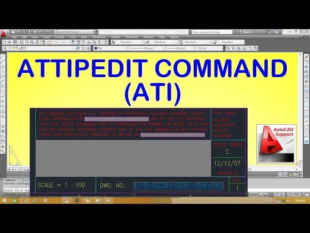 Attribute pedit command ll Attipedit Command in AutoCad II Hindi/Urdu Tutorial