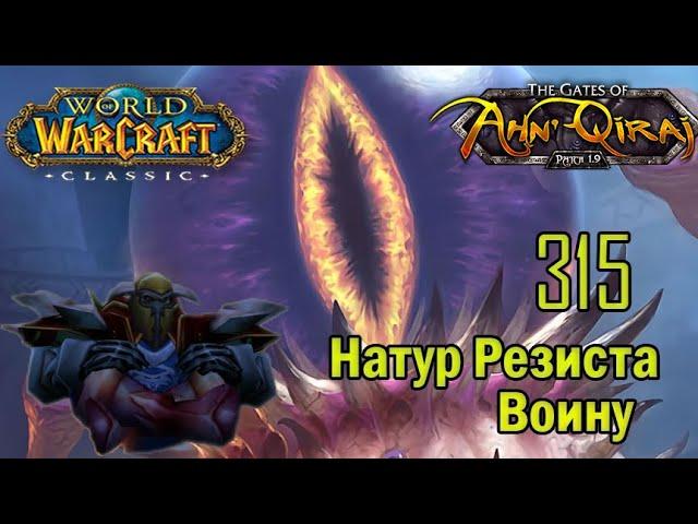 Как собрать 315 Натур Резиста Воину на Анкираж "AQ 40" (World of Warcraft Classic)