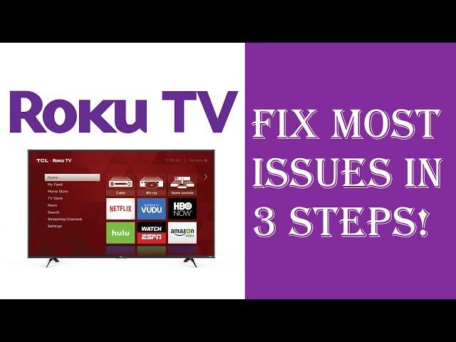 How To Fix Almost All Roku TV Issues/Problems in Just 3 Steps - Roku Not Working Restart Update