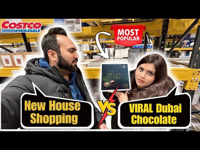 New House Shopping Vs VIRAL Dubai Chocolate | Costco UK Shopping Vlog | Indian Youtuber In England