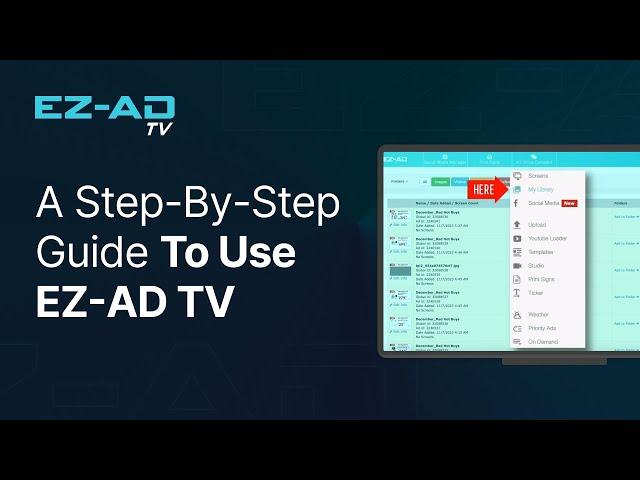 How to Use EZ-AD TV: A Step-by-Step Guide